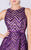 MNM COUTURE - M0065 Sleeveless Chevron Sequined Ballgown In Purple