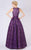 MNM COUTURE - M0065 Sleeveless Chevron Sequined Ballgown In Purple