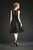Park 108 - M124 Knee Length Flared Illusion Floral Appliqued Dress