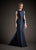 Park 108 - M132 Sleeveless Beaded Peplum Mikado Mermaid Gown