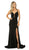 Nox Anabel - M133 Sexy Sleeveless Strappy Back Mermaid Gown In Black