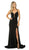 Nox Anabel - Sexy Sleeveless Strappy Back Mermaid Gown M133 In Black