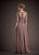 Park 108 - Quarter Sleeve Illusion Beaded Applique Gown M145 In Pink
