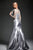 Park 108 - M161 Rosette Embroidered Mikado Trumpet Gown