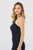 Nox Anabel - M189 Beaded Lace Halter Ruffled Mermaid Dress In Blue