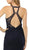Nox Anabel - M189 Beaded Lace High Halter Tulle Mermaid Gown In Blue