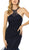 Nox Anabel - M189 Beaded Lace High Halter Tulle Mermaid Gown In Blue