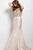 27377 Bedazzled Sleeveless Illusion Trumpet Gown