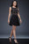 Embellished Scoop Neckline Fit and Flare Cocktail Dress M380