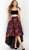 Jovani - M40911 Two Piece Floral Printed A-line Dress In Multi-Color