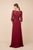 Nox Anabel - M520 Lace Quarter Length Sleeve Bateau A-line Dress In Red