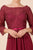 Nox Anabel - M520 Lace Quarter Length Sleeve Bateau A-line Dress In Red