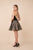 Nox Anabel - M659 Two Piece Halter Dotted A-line Dress In Black and Neutral