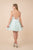 Nox Anabel - M684 Plunging Sweetheart Metallic A-Line Dress In Green