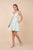 Nox Anabel - M684 Plunging Sweetheart Metallic A-Line Dress In Green