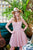 Nox Anabel - M684 Plunging Sweetheart Metallic A-Line Dress In Pink
