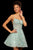 Sherri Hill - 52512 Metallic Lace Short Cocktail Dress In Green