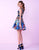 Mac Duggal Homecoming - 20081N Sleeveless Scoop Printed Cocktail Dress in Blue