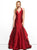 Mac Duggal - Black White Red Style 48436R in Red