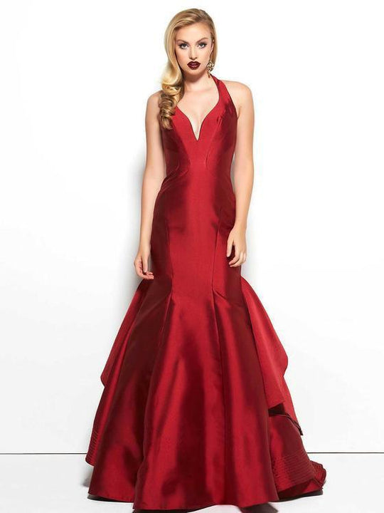 Mac Duggal - Black White Red Style 48436R in Red