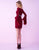 Mac Duggal Homecoming - 48541N Lace Bell Sleeved Cocktail Dress in Red
