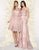 Mac Duggal Couture - 50424D Bateau Illusion Lace Cocktail Dress in Pink