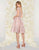 Mac Duggal Couture - 50424D Bateau Illusion Lace Cocktail Dress in Pink