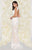 Mac Duggal Couture - 62867D Lace V-Neck Sheer Applique Evening Gown in White