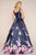 Mac Duggal - Ball Gowns Style 65812H in Blue and Floral