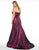 Mac Duggal Fabulouss - 66282F One Shoulder Strap Metallic Dress in Purple
