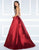 Mac Duggal Black White Red - 66285R Sweetheart Beaded Satin Ballgown in Red