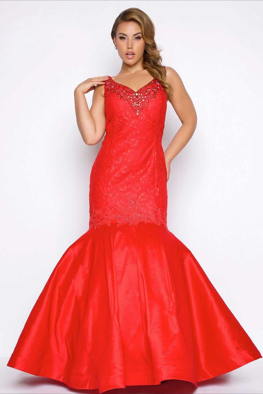 Mac Duggal - Fabulouss Style 77178F in Red