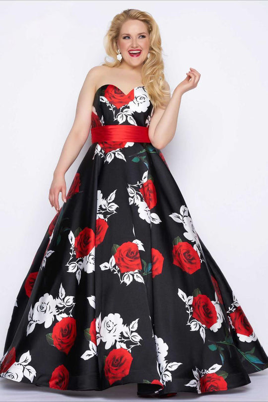 Mac Duggal - Fabulouss Style 77192F in Black and Red