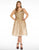 Mac Duggal Fabulouss - 77209F Embellished V-neck A-line Dress in Gold