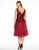 Mac Duggal Fabulouss - 77209F Embellished V-neck A-line Dress in Red