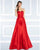 Mac Duggal Black White Red - 77266R Strapless Sweetheart A-line Dress in Red