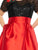 Mac Duggal Fabulouss - 77301F Sequin Embellished Lace Cocktail Dress in Black and Red