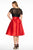 Mac Duggal Fabulouss - 77301F Sequin Embellished Lace Cocktail Dress in Black and Red