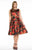 Mac Duggal Fabulouss - 77347F Rose Print Sleeveless Cocktail Dress  in Black and Multi-Color