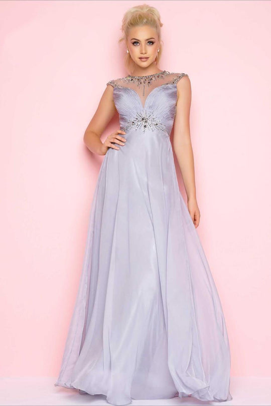 Mac Duggal - Flash   Style 78875L in Silver and Purple