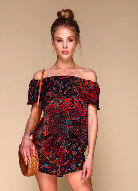 Merritt Charles -  Machado Shorts I Boho Print