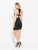 Madison James - 17-502 Beaded Halter Neck Sheath Dress  in Black