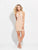 Madison James - 17-504 Beaded Halter Sheath Dress  in Neutral