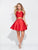 Madison James - 17-509 Two Piece V-neck Dress  in Red