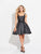 Madison James - 17-510 Sleeveless Scoop A-line Dress  in Black