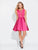 Madison James - 17-512 Sleeveless Crisscross Short Dress in Pink