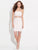 Madison James - 17-519 Strapless Two Piece Fringe Short Dress in Neutral and White