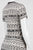 Maggy London - G2627M Aztec Stripe Short Sleeve A-Line Dress in Black and Neutral
