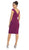 Interweaved Shirr Bodice Cocktail Dress
