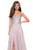 La Femme - 27750 Rhinestone Embellished Tulle A-line Dress In Pink